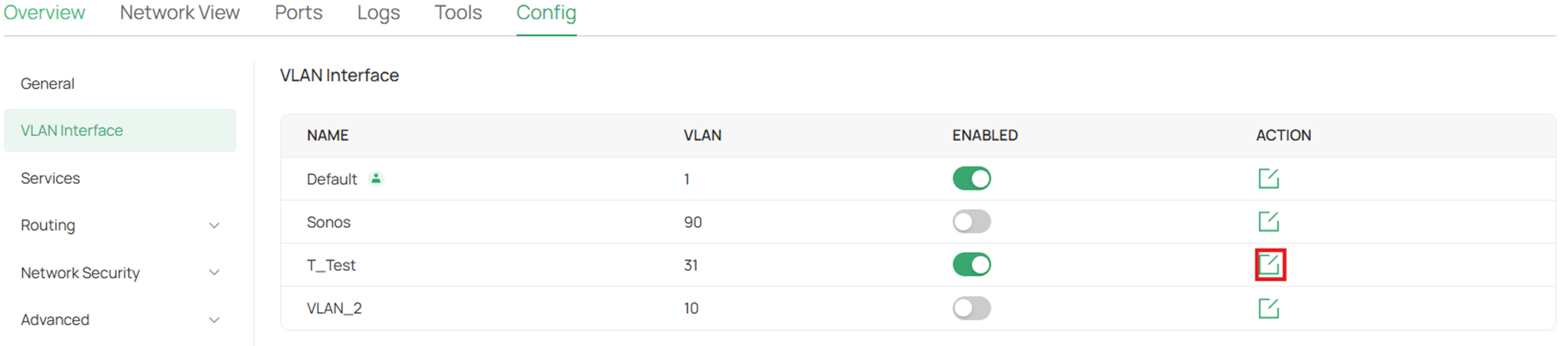 Click on the Edit icon.