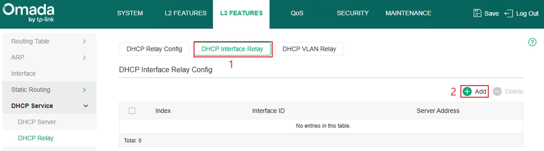 Add a DHCP interface relay.