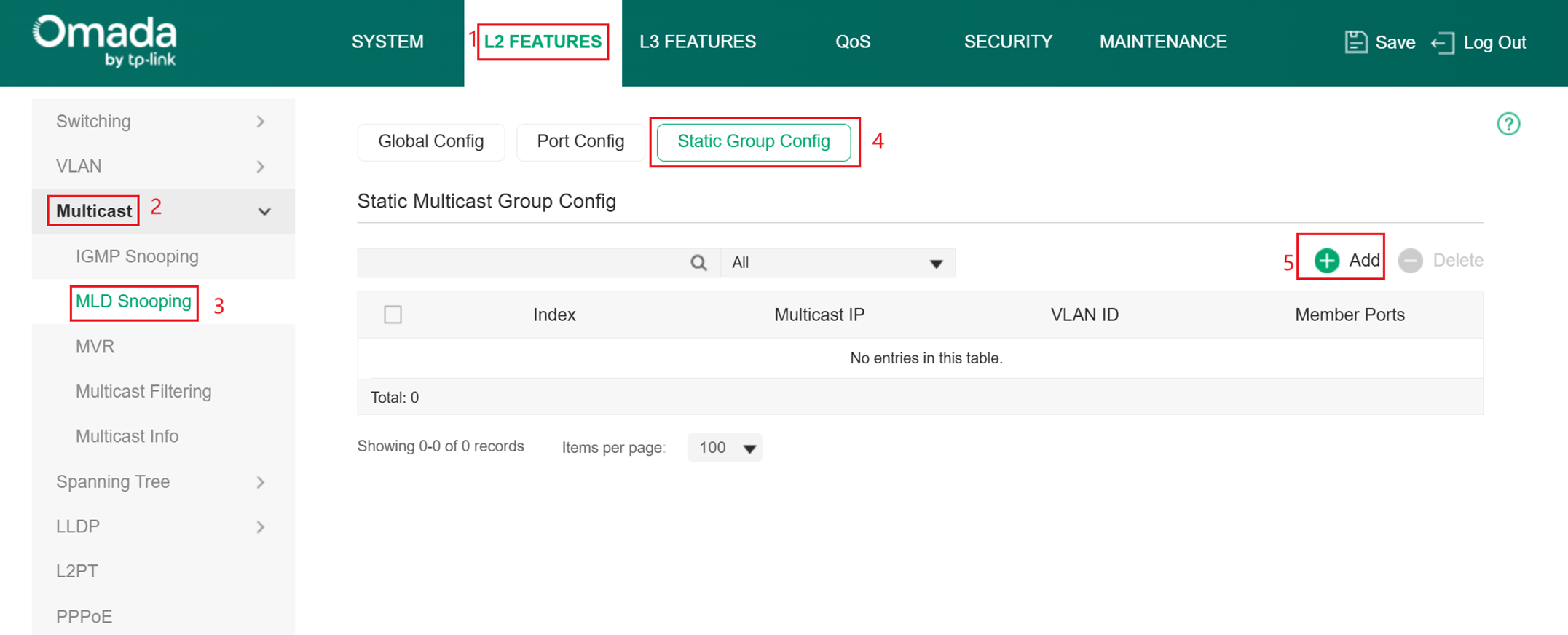 Path of static group settings.