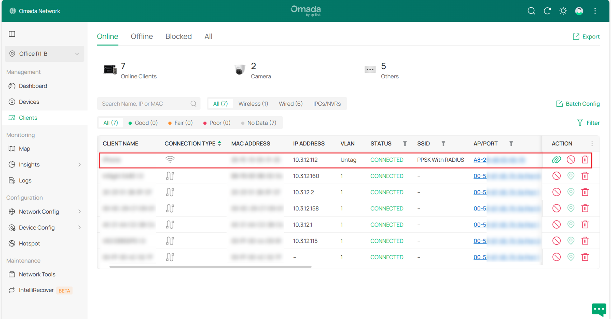 Show Clients list page.