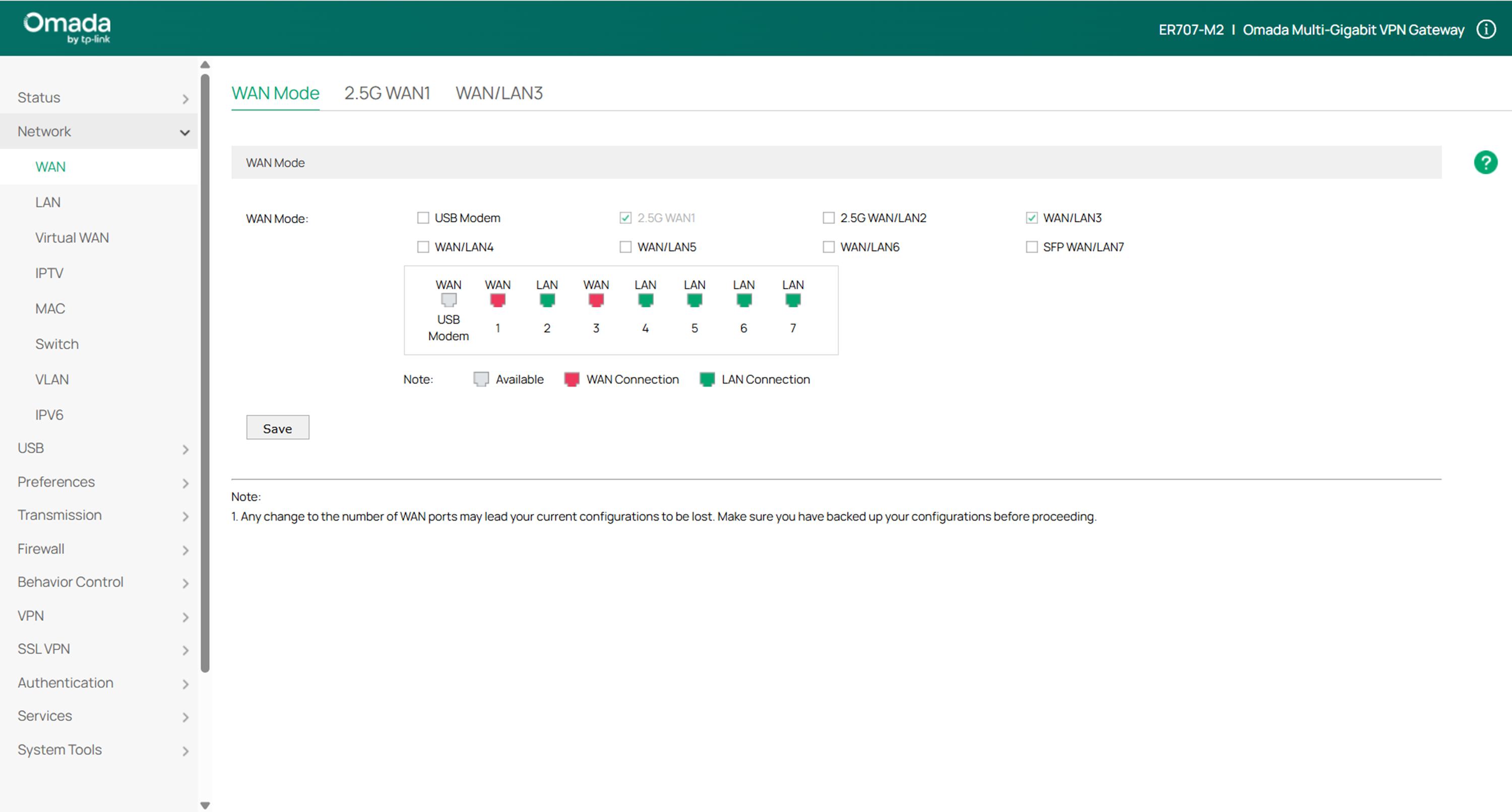 Path of change port status in standalone mode.