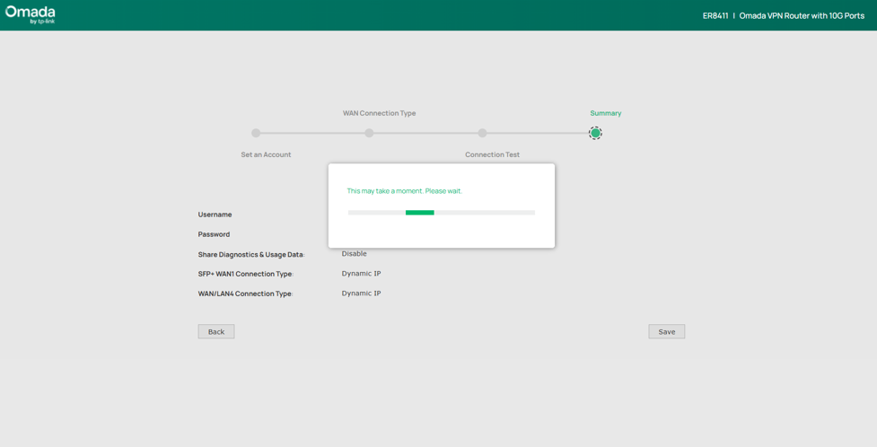 Example of setup wizard page.