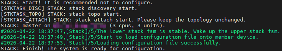 Show the stack process info printed via CLI.