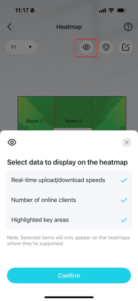 Locate the View icon on the heatmap.