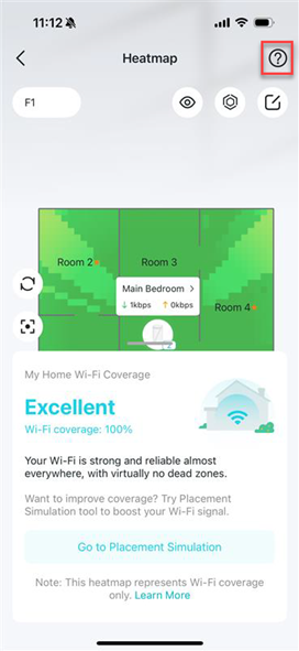 Locate the Help Guide icon on the heatmap.