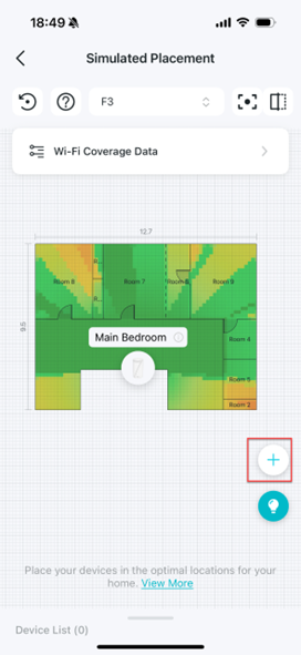 Locate the Add icon on the Simulated Placement page.