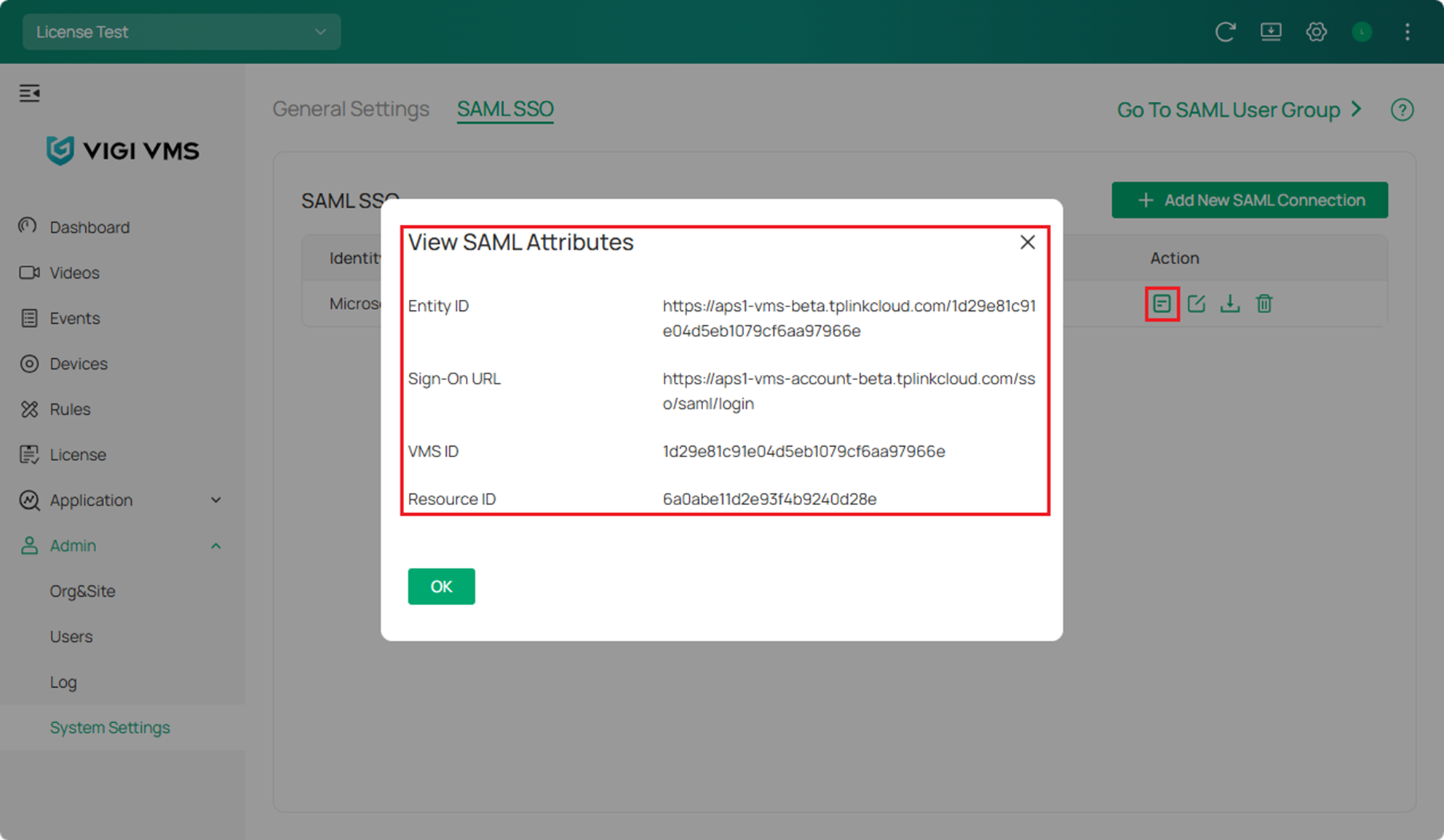 A screen shot showing the generated fields.  