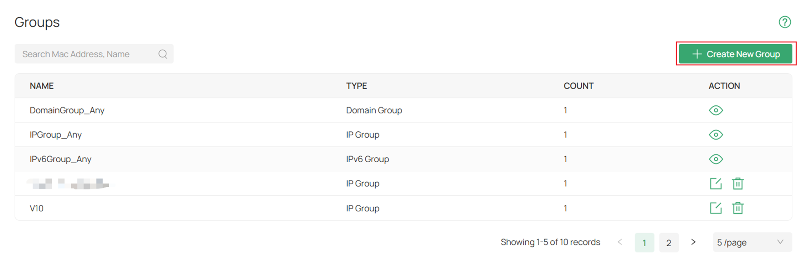 Click create new group.