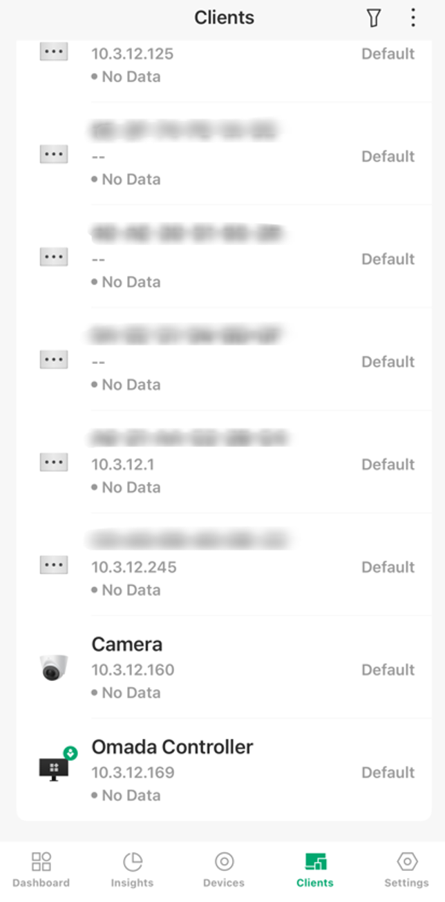 find the IPC that is identified as a client on the Clients page in the app.