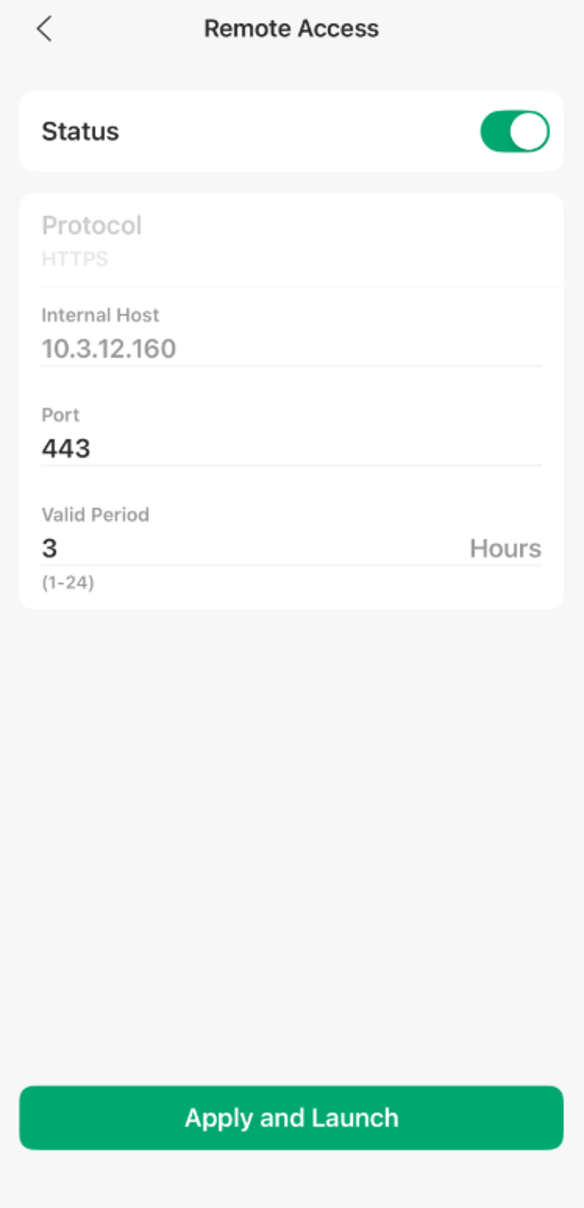 configure Remote Access.