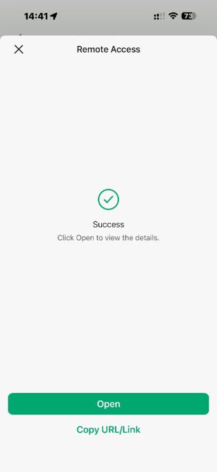 display the successful channel creation scenario.