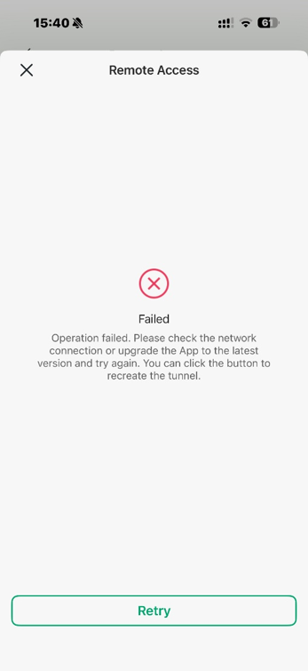 display the failed channel creation scenario.