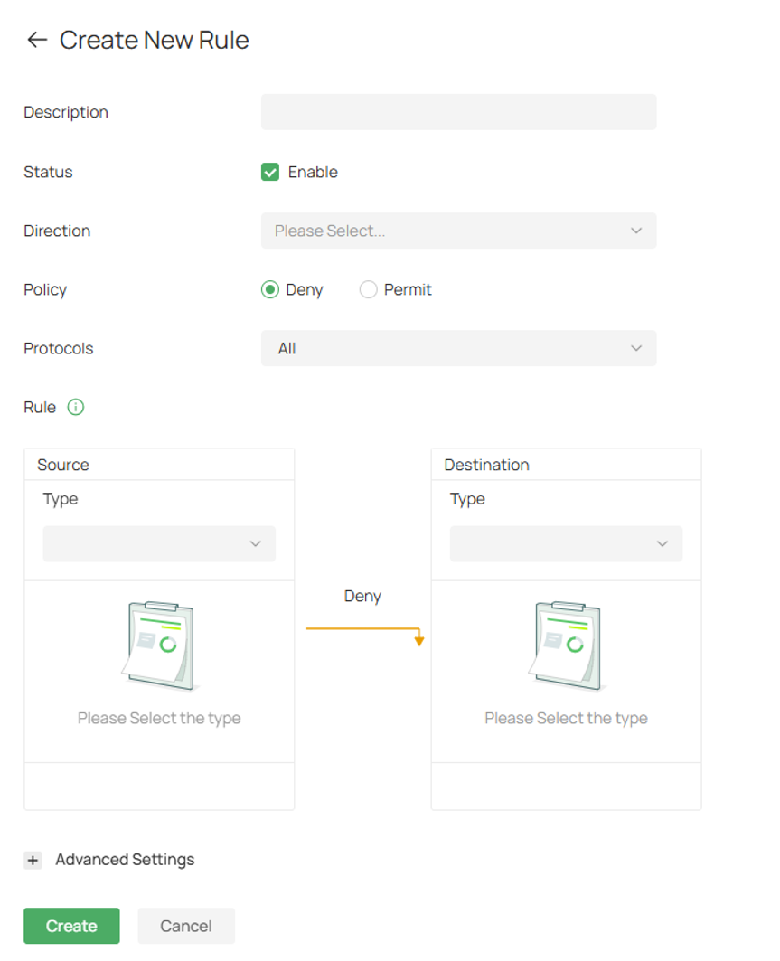Controller Gateway ACL settings page.