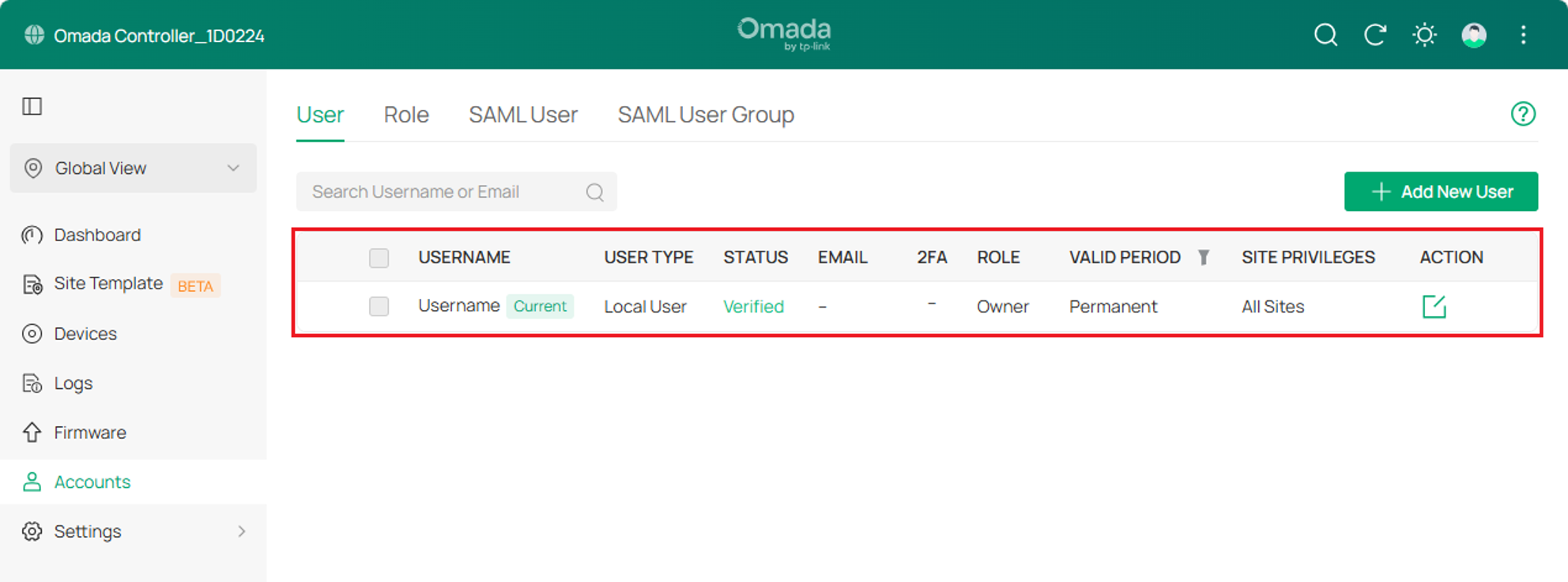 A screenshot showing the account status.