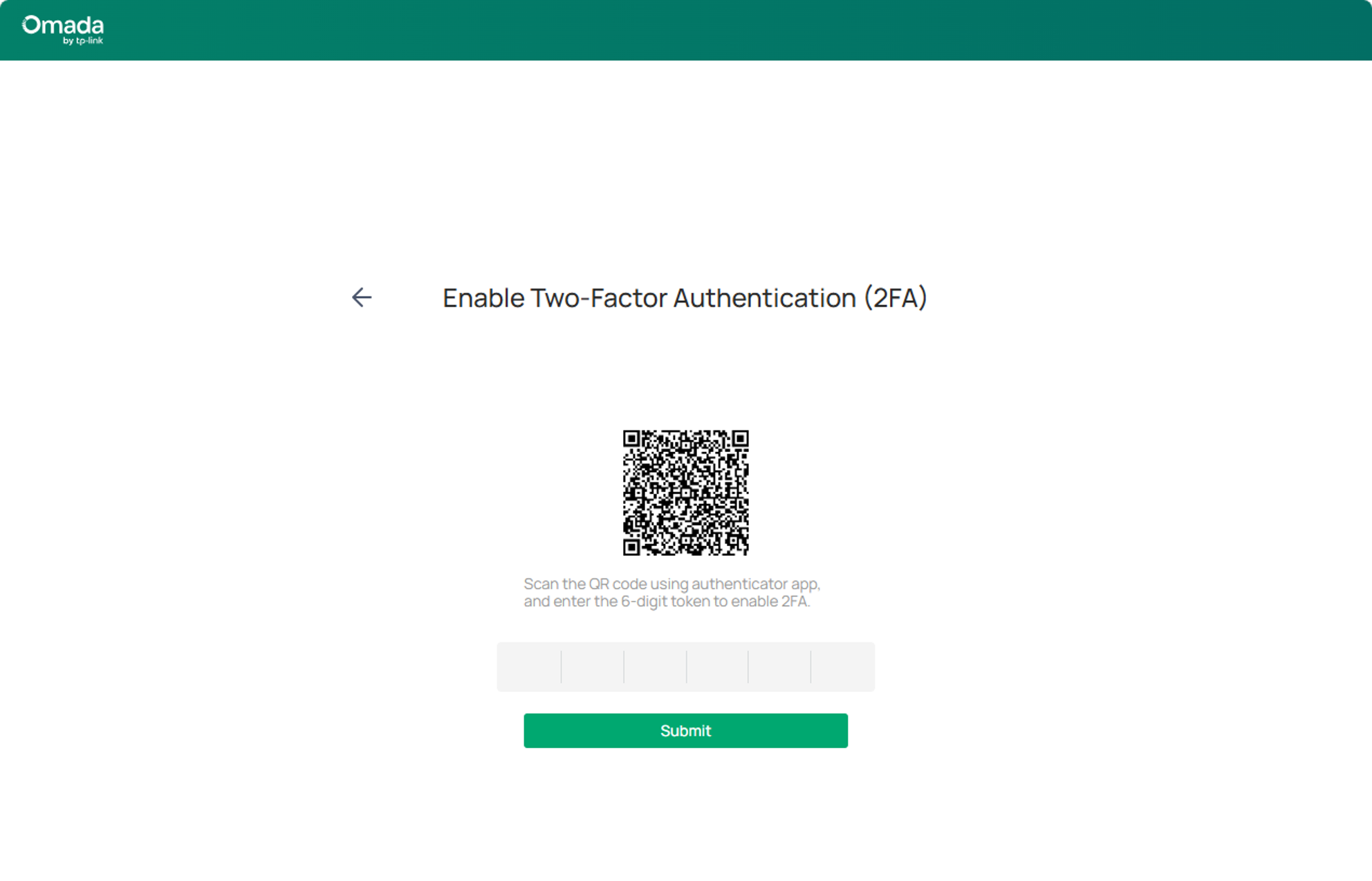 A screenshot showing the Controller generated a QR code.