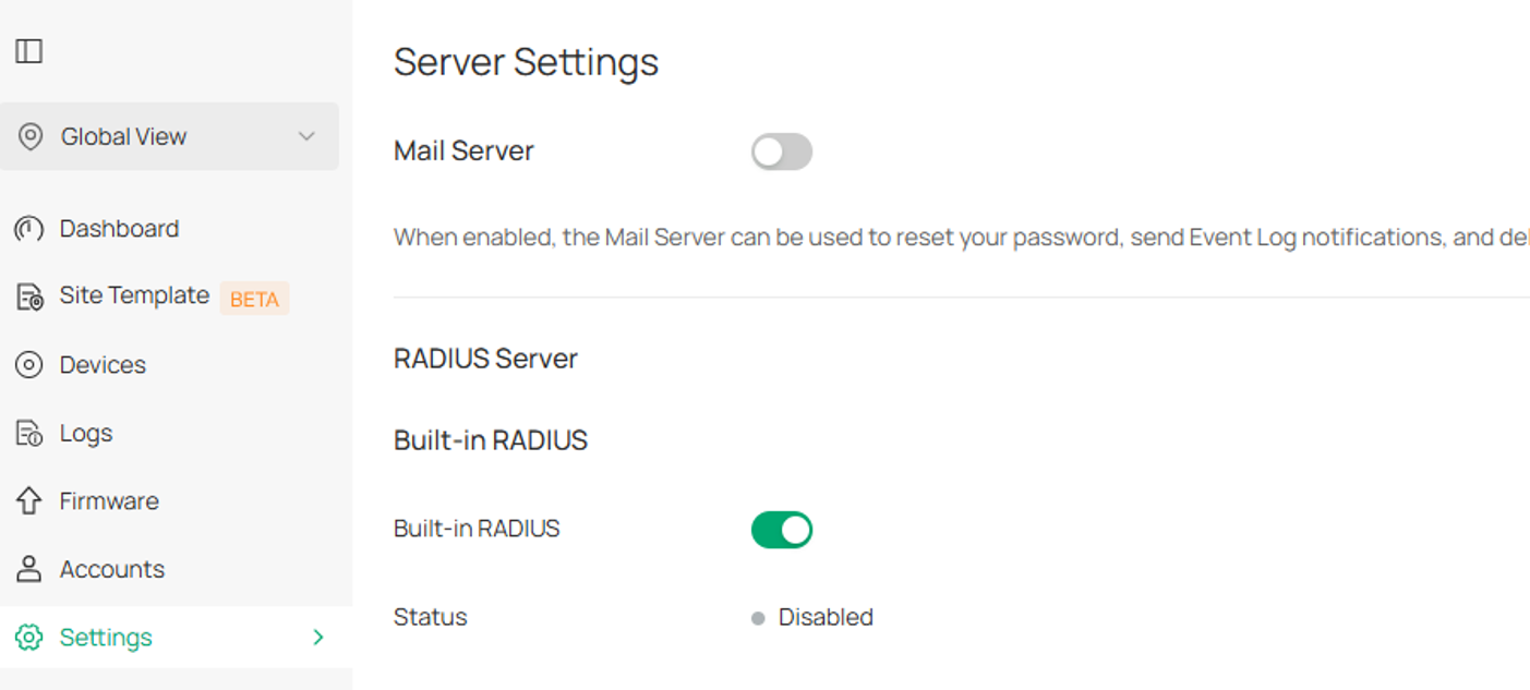 enable Built-in RADIUS server on Omada Software Controller.