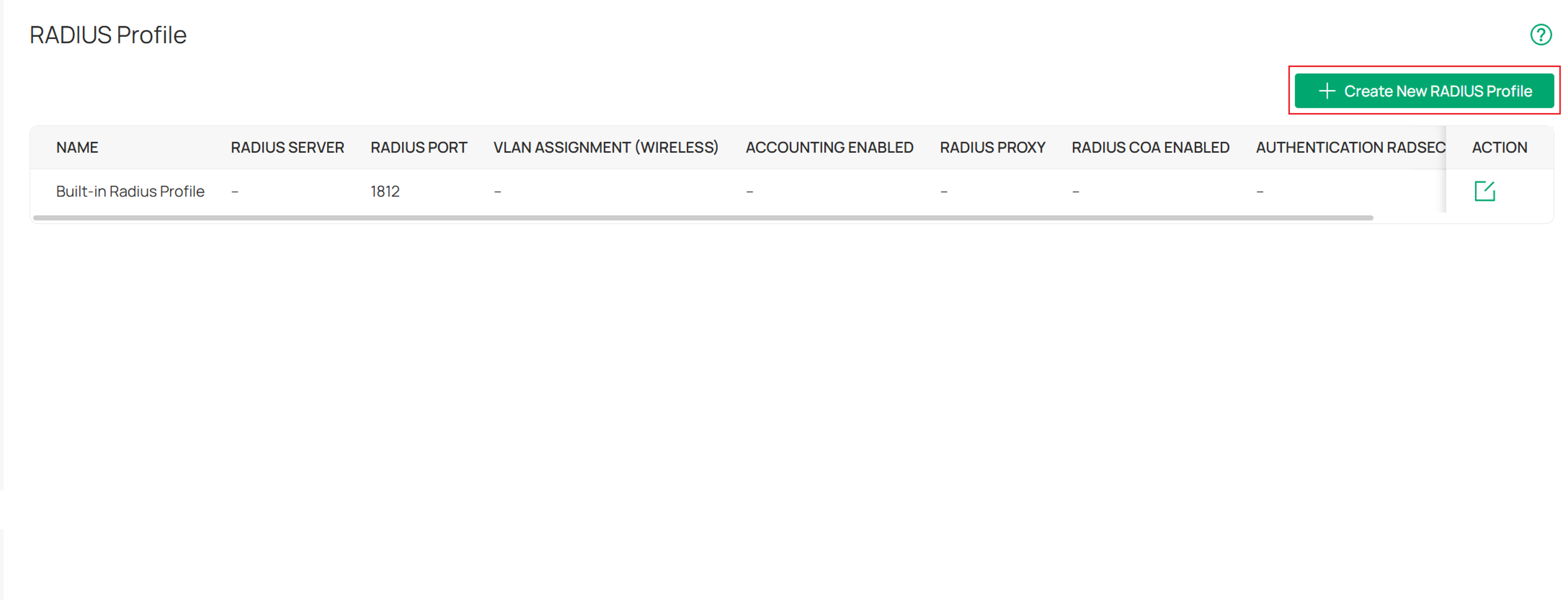 how to create a new RADIUS profile on Omada Controller.