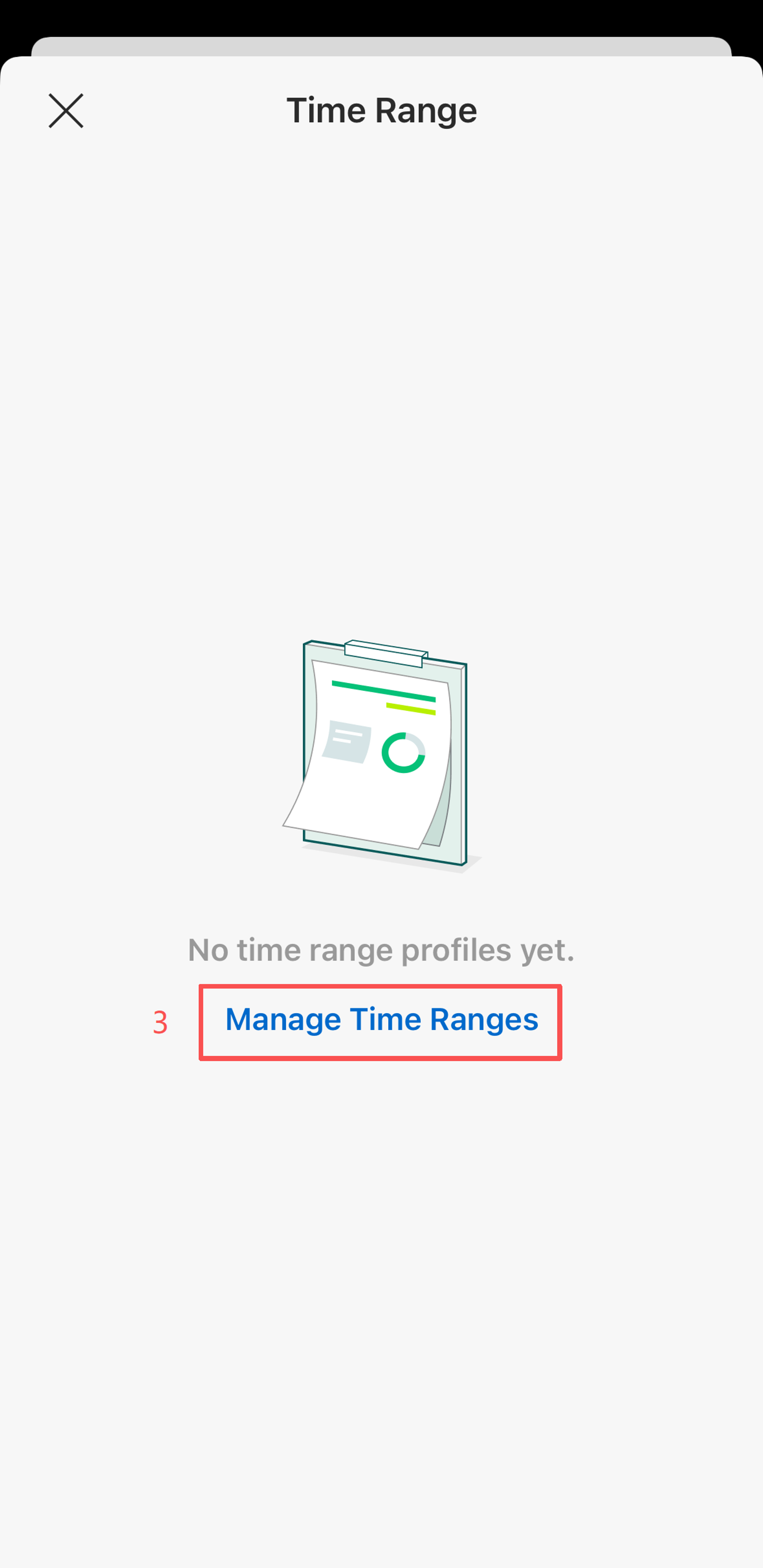 Go to manage time ranges.