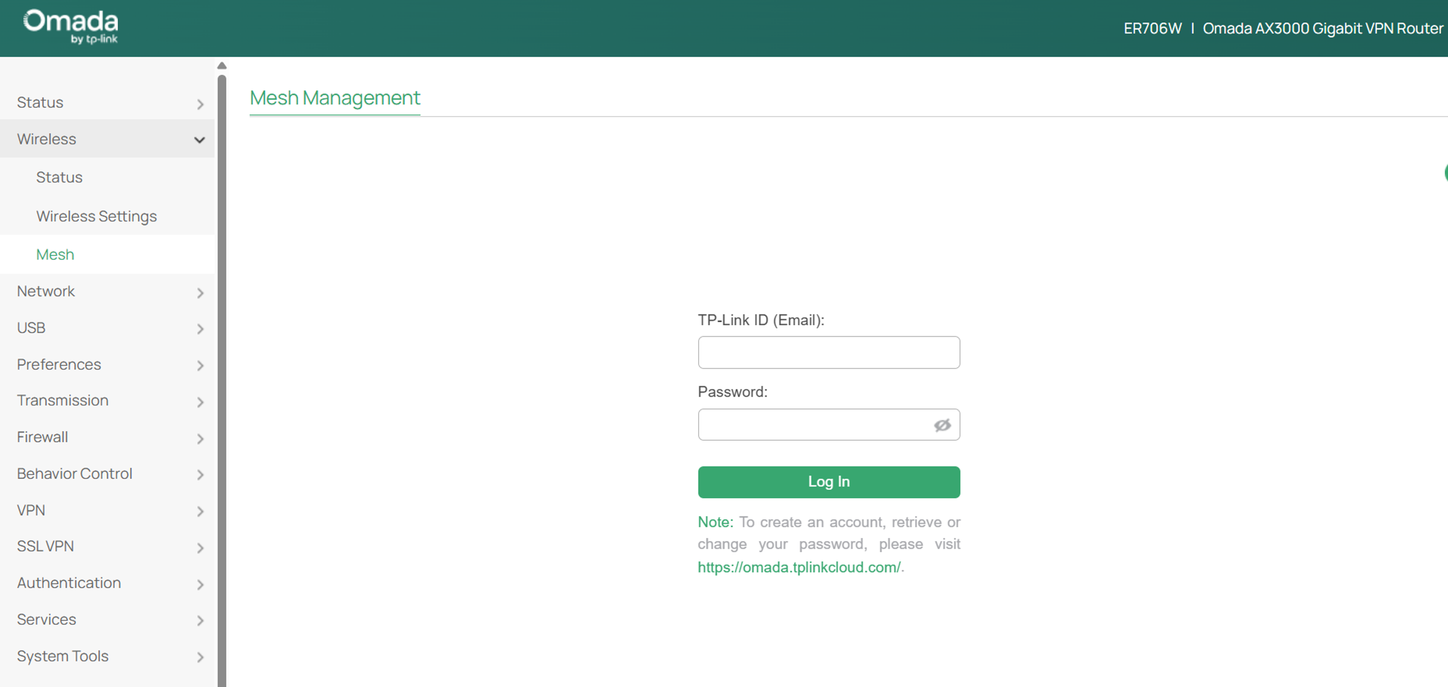 Fill in your TP-Link ID and click Login button.