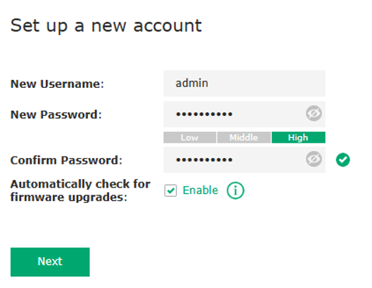 Log in page of a EAP’s standalone Web UI.