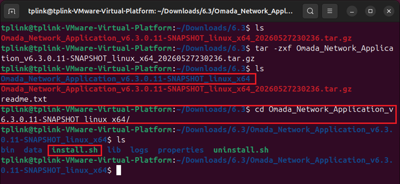 a screenshot showing the command-line interaction regard with extracting archive file.