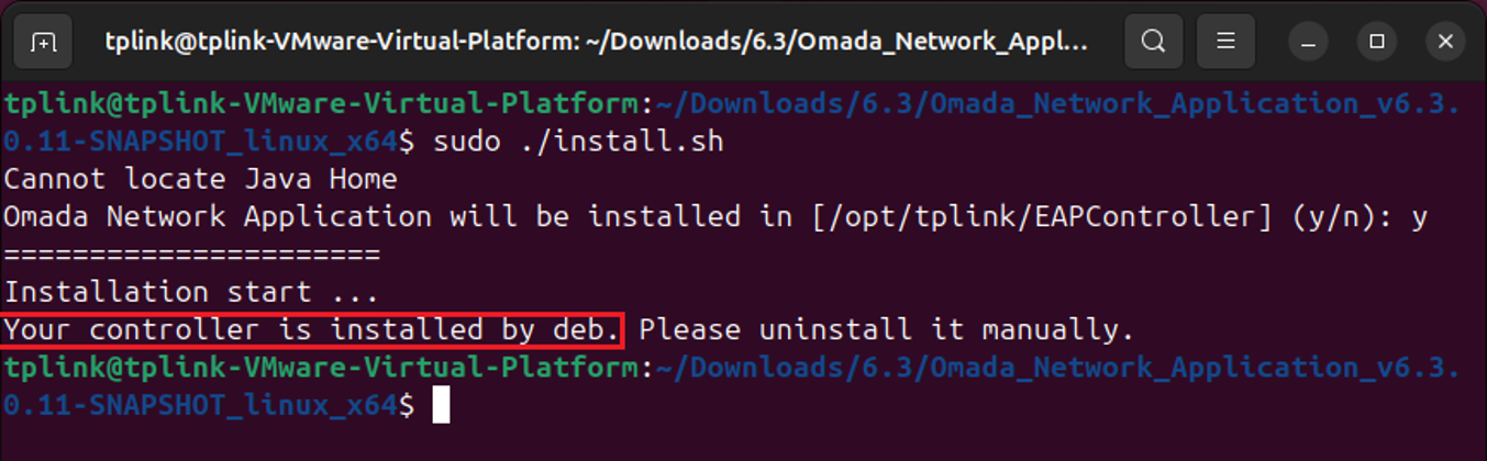 a screenshot showing the prompt regard inconsistent installation types.