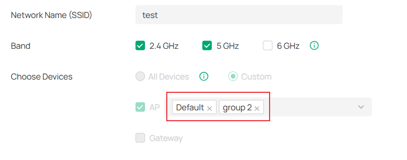 AP Groups merged into a single SSID in Omada Controller v6.3 after duplicate SSID merge.