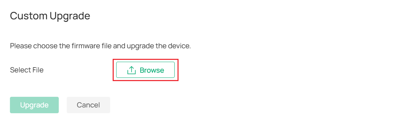 Click browse button in the pop-up window.
