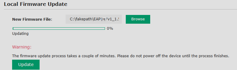The progress bar shows the upgrade progress.