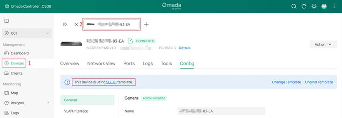 "Confirming this Switch has been bound with Device Template "SG_01"."