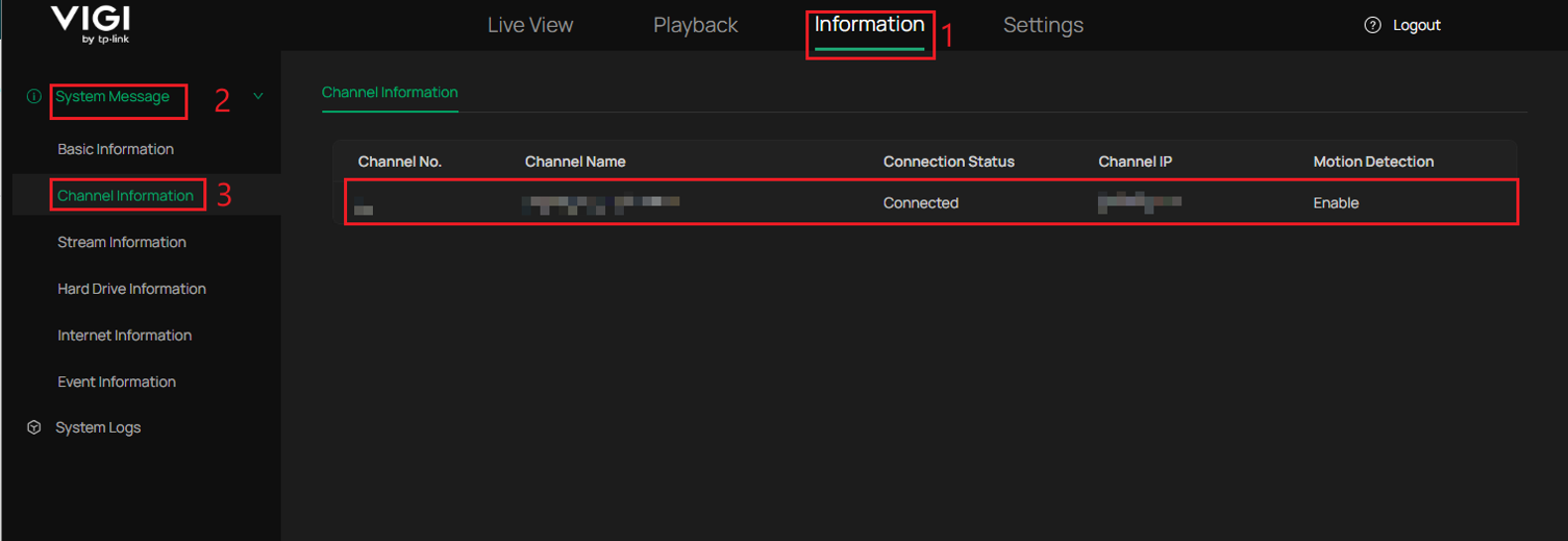 Check the added device’s information.