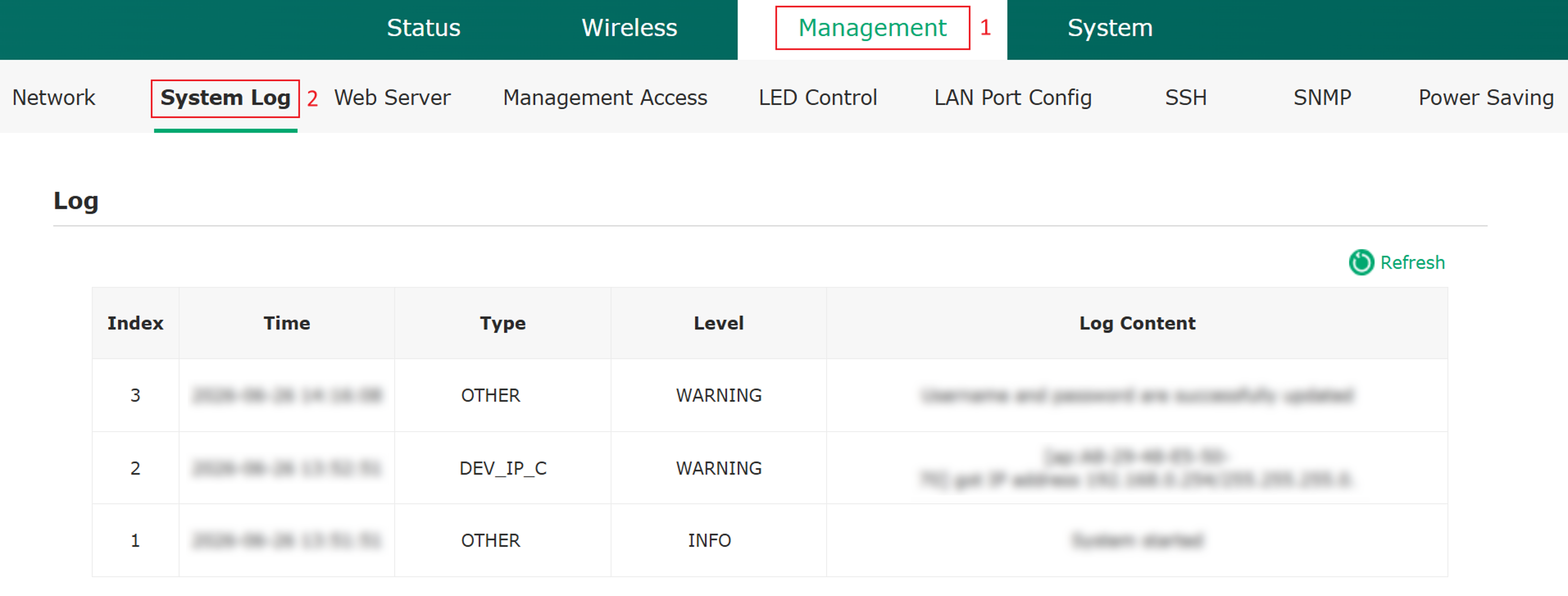 display the path to System Log.
