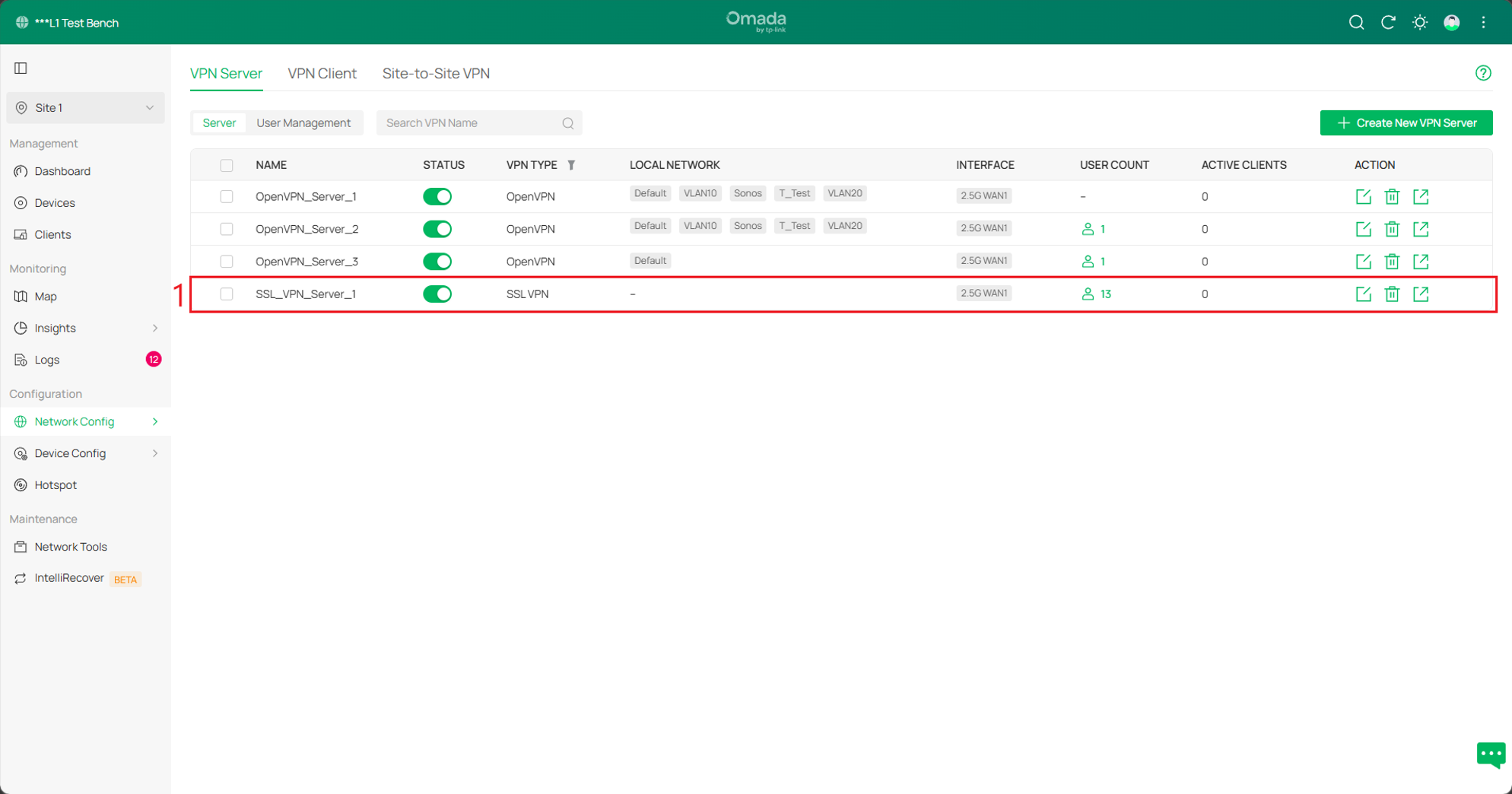 Shows the path to the SSL VPN Server.
