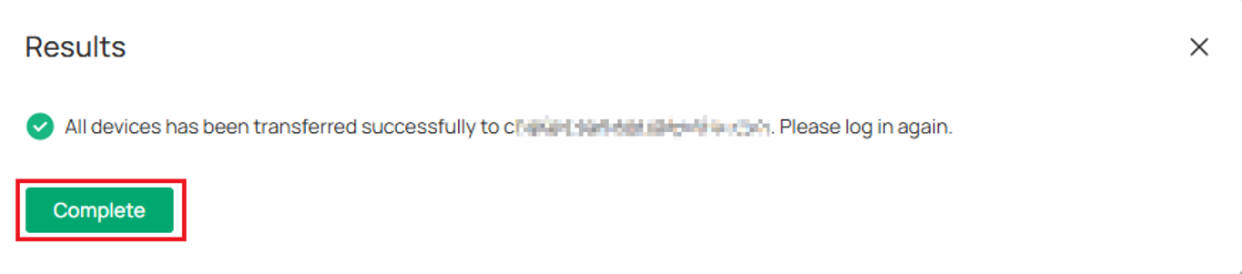 Results prompt asking the user to sign in again.