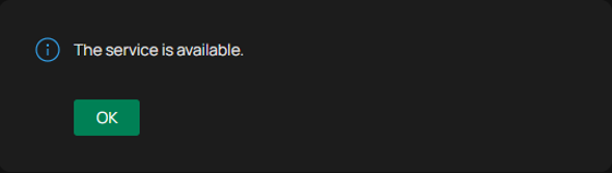 Click ok to finish the configuration.