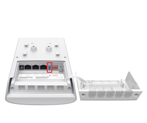 Flex Bridge 5 with multiple Ethernet ports and DIP switches.