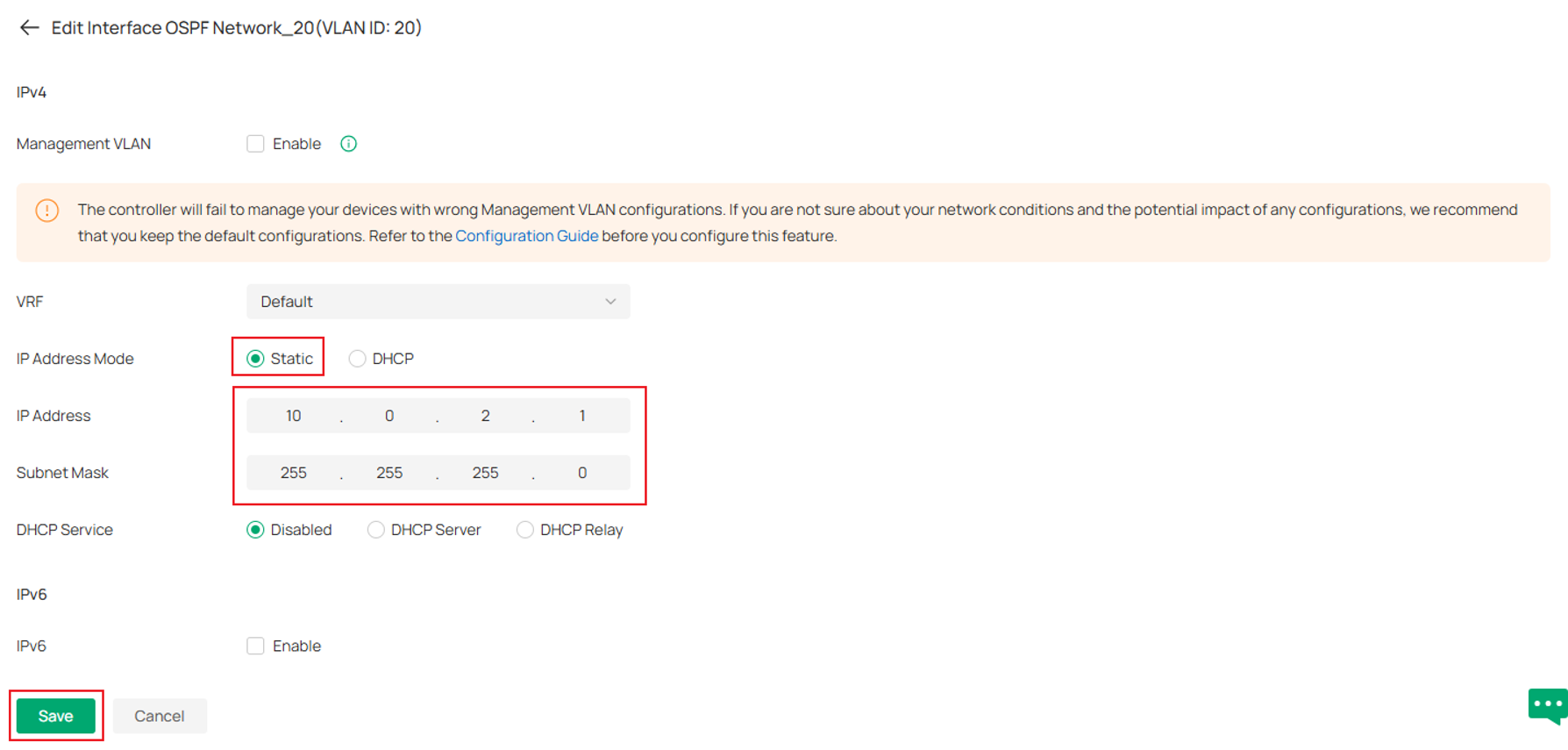 Show SW1 interface configuration page.