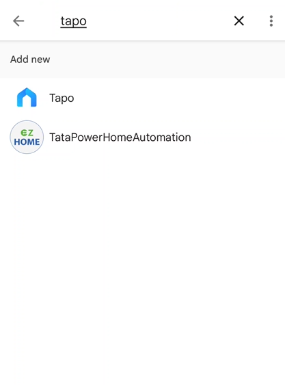 Google app screenshot-Tap tapo.