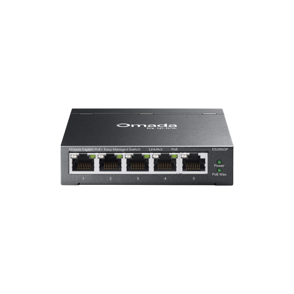 Omada 5-Port Gigabit Easy Managed Switch with 4-Port PoE+