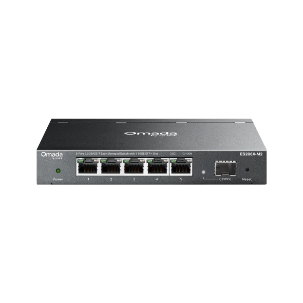 Omada 5-Port 2.5GBASE-T Easy Managed Switch with 1 10GE SFP+ Slot