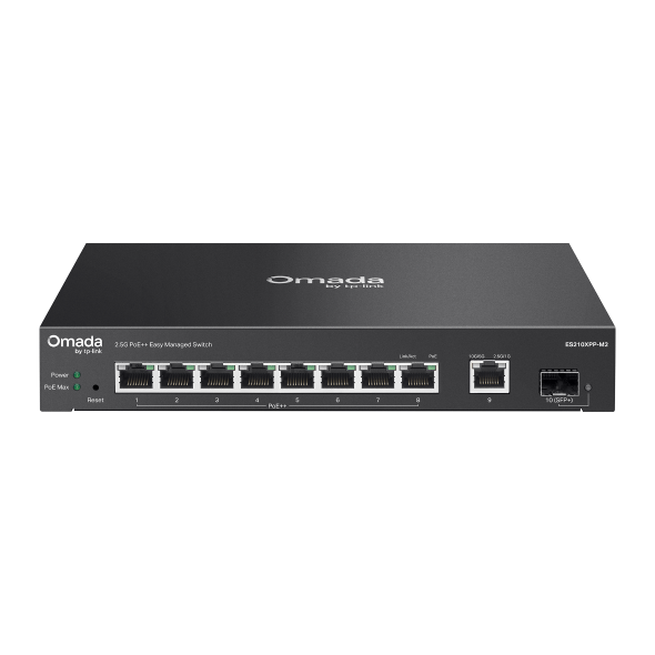Omada 8-Port 2.5G + 2-Port 10G Easy Managed Switch with 8-Port PoE++