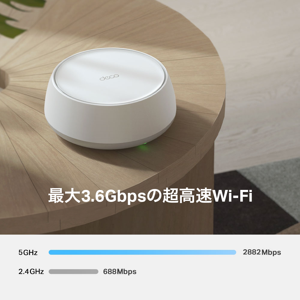 Deco BE22 | BE3600 デュアルバンドメッシュWi-Fi 7システム | TP-Link 