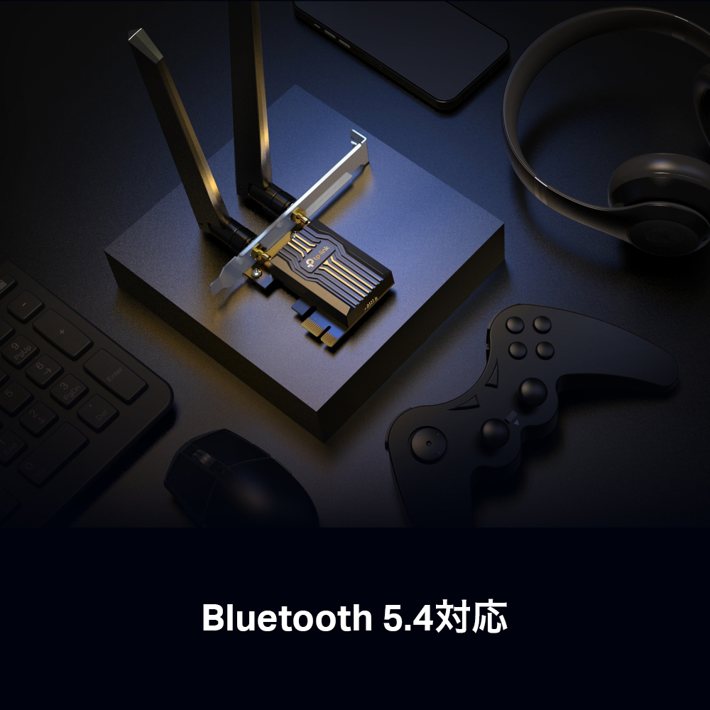 Archer TBE400E | BE6500 Wi-Fi 7 Bluetooth 5.4PCIeアダプター | TP 