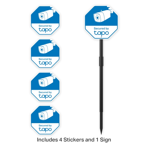 Tapo Security Sign & Sticker Pack 1