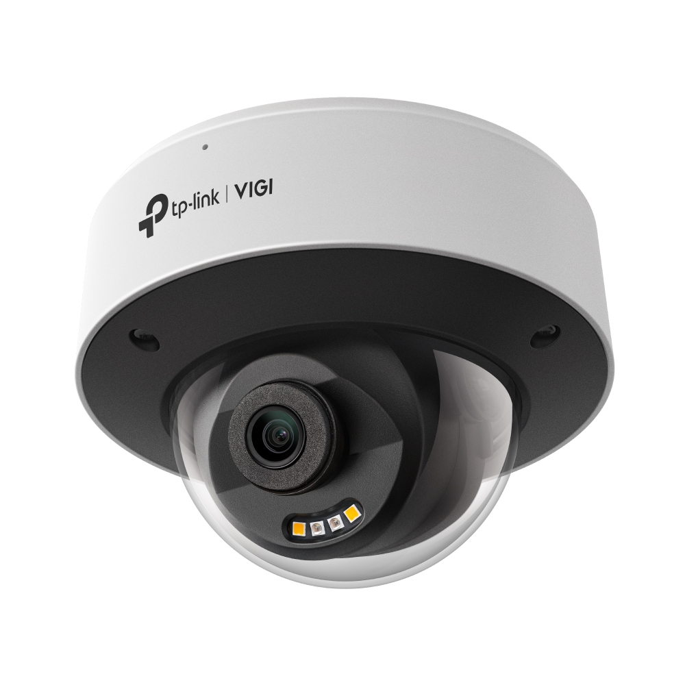 TP-Link VIGI C250 Telecamera Dome IP 5MP - Visione Notturna A Colori, AI, PoE, IK10, IP67, Microfono Integrato