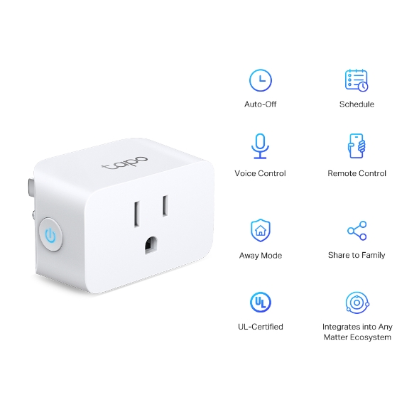 Tapo P100 2 Pack Mini Smart Wi-fi Plug Mini Enchufe Tp-link