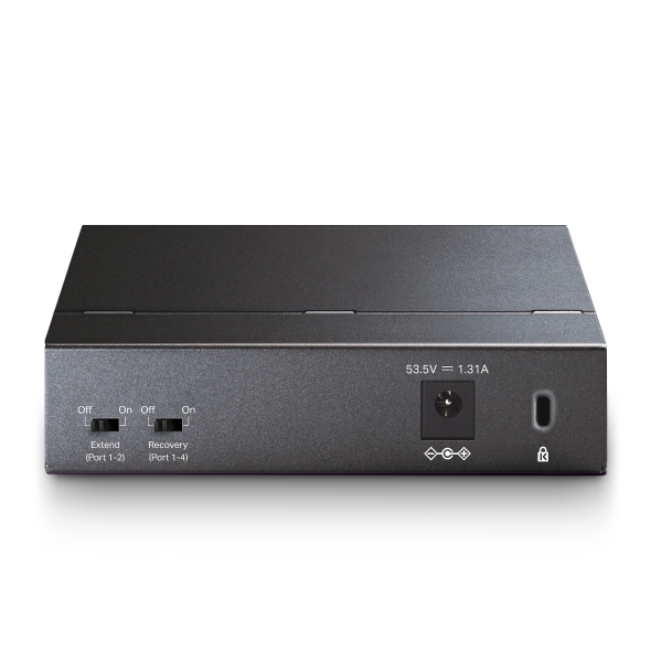 Przełącznik typu desktop, 5 portów gigabitowych, w tym 4 porty PoE+