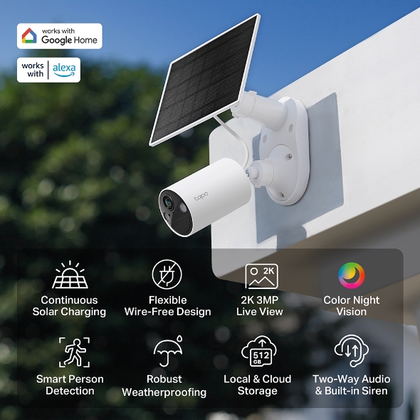 Solar-Powered Security Camera Kit 4