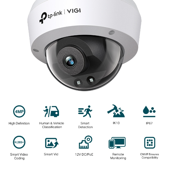 VIGI 4MP 紅外線球型監視器/商用網路監控攝影機 2