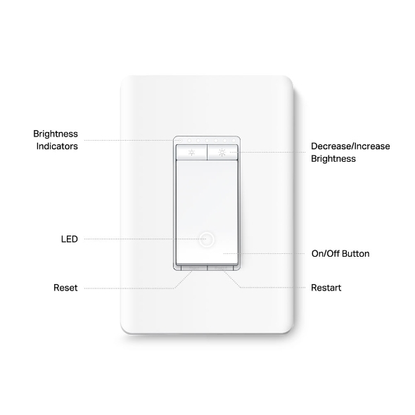 Smart Wi-Fi Light Switch, Dimmer
